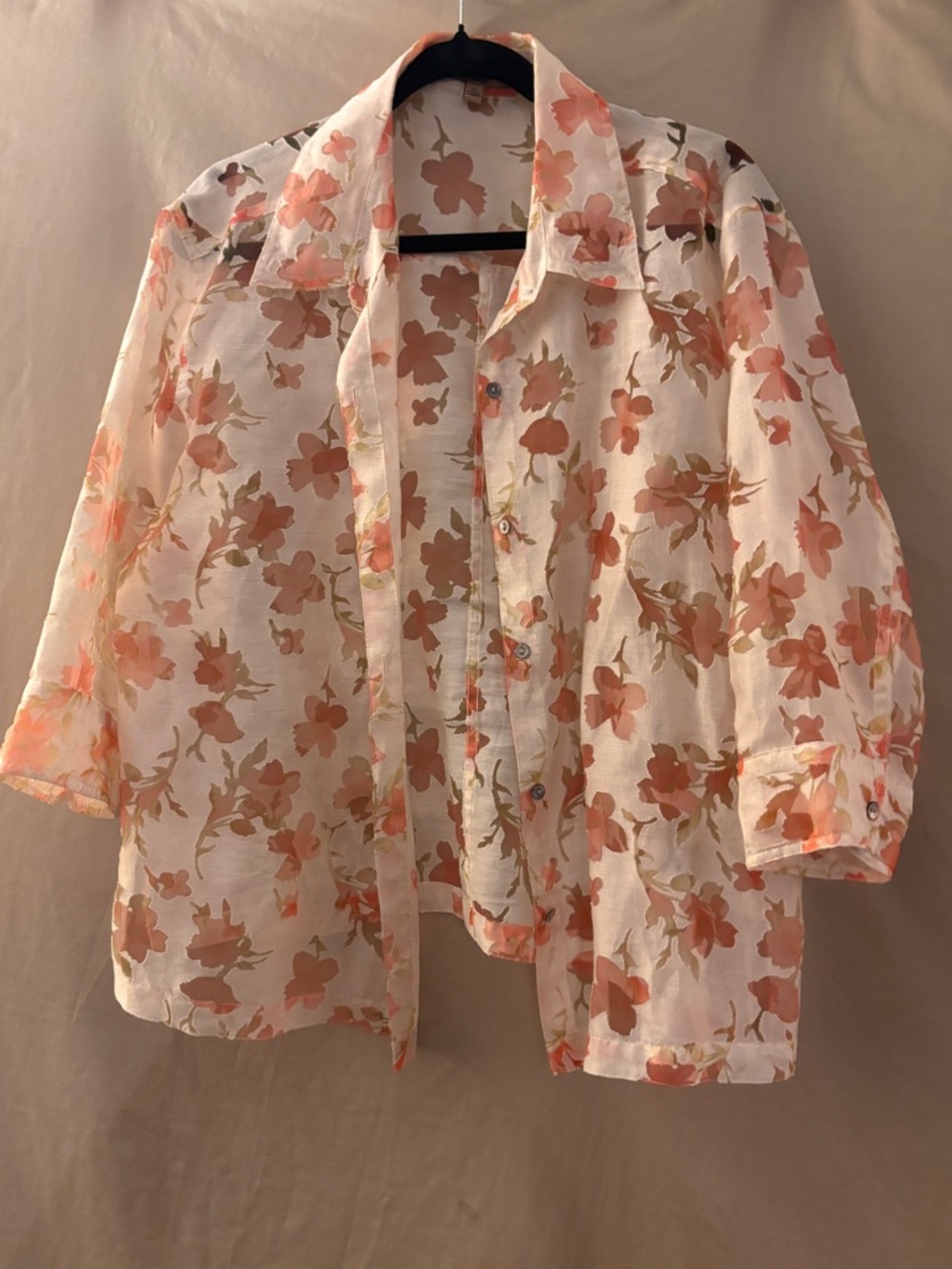 Sheer Button Down